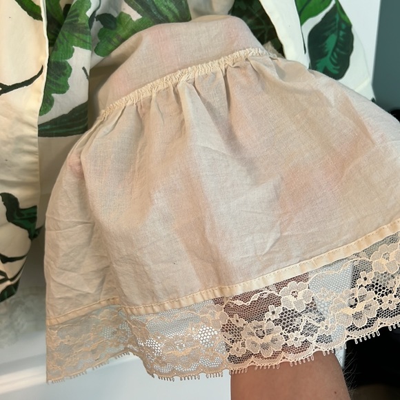Cotton botanical A-line skirt with beading - Picture 5 of 5